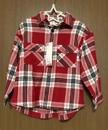 GU | チェックフランネルシャツ 110cm 590円(シャツ/ブラウス)