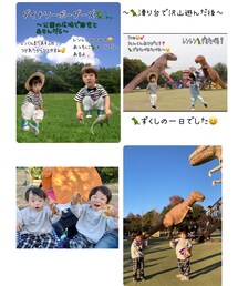 REN君誕生日お祝いコラ画が実現🦖🥺💕 | 上:REN君BDお祝いコラ画 下:11月にリアルで遊んだ写真🥺💕(ラッピングキット)