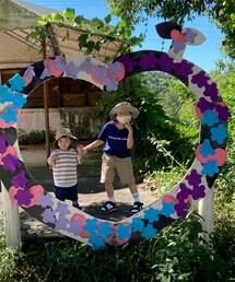 昨日の👧👶 | 牧場🐄🐑🐐🐰でBBQコーデ(その他)