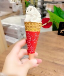 うさこのスウィーツ同盟会🍦 | 昨日のおやつにミニソフトクリーム100円也 小腹が空いた時ちょうど良い🙆♀️✨(その他)