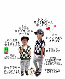 kanaちゃん作コラ画♡ | たくと君と兄弟コーデ🏁コラ画ありがとう😘(ポスター/アート)