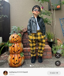 お手本コーデのけんけん♡ | 10/6投稿のお手本コーデのけんけん♡あいりちゃん追いコーデのけんけん♡レザーお似合いでキマってる😍(ラッピングキット)