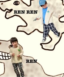 さりちゃん作REN君とのコラ画🦖🦕 | ポスター/アート