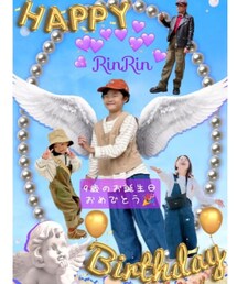 パパトレさん作BDコラ画💝 | ユニコーン🦄好きなリンリン喜んでた💝買ってた英字バルーンがこんなのの🌈ver.だったな🥹 SPY BROTHERSのパパトレさんも👍 いつもありがとう🥰(ポスター/アート)