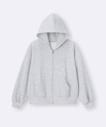 GU | GIRLSパフスウェットフルジップパー 力JR Lサイズ 160cm相当(パーカー)