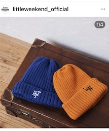 しまむら | ロゴ刺繍ニット帽 50-52cm 979円 裏地フリース素材(ニットキャップ/ビーニー)