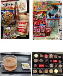 うさこのスウィーツ同盟会♡ | 左上:👧🏻体操教室で🎄🎁右上:友達から👧🏻👦🏻に各々もらった 左下:美容室にて 右下:👴から👧🏻に🎄🎁😳おもちゃじゃなかった😆(ラッピングキット)