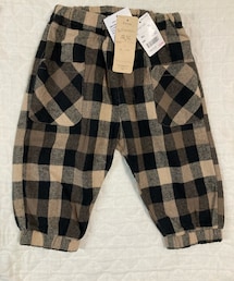 Birthday | 90cm favon チェック前ポケゆるパンツ 中茶 979円(パンツ)