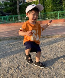 別の日の降園後の公園で💡 | 帽子忘れて母の🧢😂、パンツは保育園の半ジャージ😂(その他)
