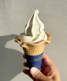 うさこのスウィーツ同盟会🍦 | 公園遊びのこの日途中で旦那さんと交代して買い物🛒の帰りミニストップのソフトクリームバニラ🍦ミルキーだけど軽くて美味😋(その他)