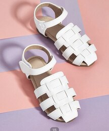 SHEIN | GIRLS カットアウトアンクルストラップサンダル EUR33 1,321円(サンダル)