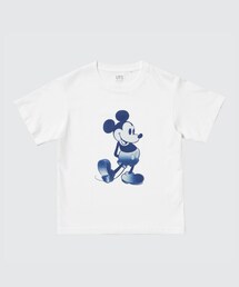 UNIQLO | DISNEY IN BLUE 4/25発売 ディズニー イン ブルー UT 150cm 990円 藍師・染師BUAISOUによるミッキーマウスと仲間たちの特別コレクション。至極の藍で表現された美しい青が特別でかわいい💙🩵(Tシャツ/カットソー)