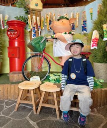 森の郵便屋さんにて🐷🌳✨️ | ここでブタのぬいぐるみ🐷買いました💡息子に甘々な母😂ピンクの🐷さんだから、「もも」と命名😆🍑(ラッピングキット)