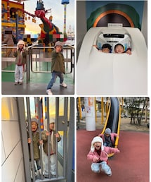 🚄&レゴランド前の写真📸 | リニア・鉄道館でプラレールで遊べて楽しかった🚄 レゴランド前だけでもめっちゃ楽しんでた🤗💕 全部素敵な想い出に💝(ラッピングキット)