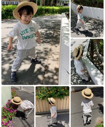 レンレン散歩👣🌺🐜>(]]]]) | 🐜、ダンゴムシ、花に夢中な👦🏻花の香りを嗅いでた(その他)