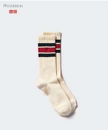 UNIQLO | 男女兼用 JW ANDERSON ソックス 23-25cm LIVE STATIONの視聴者プレゼントでランダム5足セット当たった🎯🥺✨️ 母と共用😆(ソックス/靴下)