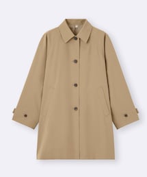 GU | バルマカーンAラインハーフコート WOMEN Sサイズ(ステンカラーコート)