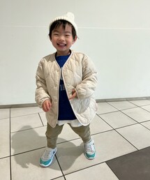UNIQLOのアウターver. | 👩🏾🦰歯医者の帰りに欲しかったキルティングジャケットgetして早速羽織る👦🏻(その他)