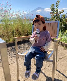 🗻バックに🍦😋👦🏻 | ラベンダー&バニラ味🍦(その他)