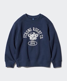 UNIQLO | ウルトラストレッチスウェットシャツ NAVY 120cm 1,990円(スウェット)