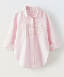 ZARA KIDS | 👧🏻👩オソロ🫶テキストオックスフォードシャツ 9-10YRS 140cm, 164cmセール 各々4,390円→1,590円(シャツ/ブラウス)