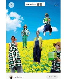 ナギちゃんコラ画ありがとう💚 | ナギちゃん作コラ画❣️本当にありがとう🥹💓UNIQLO×marimekkoのメロン🍈T、ワンピで大好きな皆さんと夢の共演😍❤️‍🔥ナギちゃん手作り弁当持参で、トシコシさん、未央ちゃんと4人でジョイフル🌼サマーピクニック🌻🍱🍙🧺𓂃 𓈒𓏸◌‬めっちゃ楽しそう🤩弁当箱大きいしメロン🍈柄に合わせて💚🍈色弁当箱すごい😳👏手料理美味しいんだろうなぁ🤤(ポスター/アート)