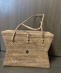 バリ島アタバッグ | 15年以上前にバリ島ウブドで購入 職人さんの手作り(かごバッグ)