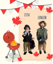 私作コラ画💝 | みーたん♡えいちゃん♡追いコーデありがとう💖一緒にBBQコラ画💝(ポスター/アート)