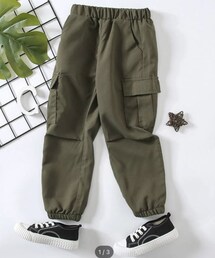 SHEIN | アーミーグリーン 100cm 1,128円(カーゴパンツ)