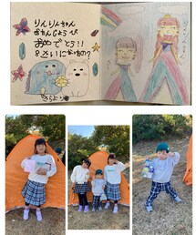 えりちゃん沢山の🎁ありがとう❣️ | SARAちゃん絵書き加えてくれてありがとう❣️(ラッピングキット)