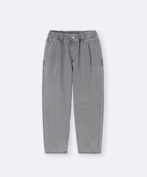 GU | デニムキャロットパンツ 120cm グレー(デニムパンツ)