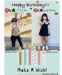 ななちゃん＆こうくんお誕生日おめでとう🎂🎉✨ | ポスター/アート