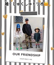 袖くしゅくしゅトリオ🤗 | 元祖袖くしゅくしゅのありちゃん❤️→パパトレさん💚→レンレン🖤 実はありちゃんとパパトレさん家🏠お邪魔してた🤭(ポスター/アート)