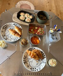 ママ友宅でBDランチ🍽 | BD前日に手作り料理でランチ🍽ママ友宅でご馳走になってきた😋どれも美味しくて幸せ💞オシャレなカフェみたい🥹💕(ラッピングキット)
