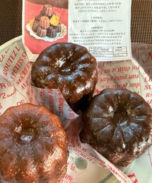 ランチのお店でお土産にカヌレを💝 | プレーンバニラ🌿とショコラ🍫とオランチョ🍊(ラッピングキット)
