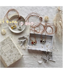 teto camera📷❣️ | さりちゃん作＊＊teto ohana to＊＊ 3ブラウン🤎(ネックレス)