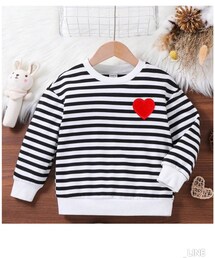 SHEIN | ハートパッチ❤️STRT WEAR KIDS 6YRS 110-116cm 889円 割引で489円 (Tシャツ/カットソー)