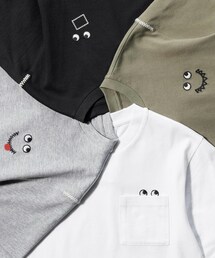 UNIQLO | UNIQLO × ANYA HINDMARCH KT1EASY/クルーネックT  カーキ 120cm /ブラック 150cm 1,500円(Tシャツ/カットソー)