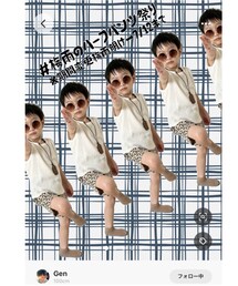 お手本コーデのゲンちゃん🐆💕 | 7/2投稿 🏷#梅雨のハーフパンツ祭り告知ポスター兼ねて❣️ 分身ゲンちゃん可愛すぎる🤦‍♀️💕(ポスター/アート)