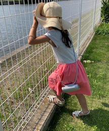 H&M | 8-12YRS ゴールドラメ入りストローハット(ハット)