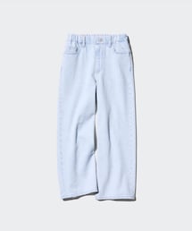 UNIQLO | ワイドフィットストレートジーンズ/ファスナー無 120cm 2,290円(デニムパンツ)