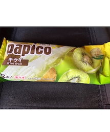 うさこのスウィーツ同盟会🥝 | さりちゃん追いパピコ🥝 果肉入りでつぶつぶ食感がフルーティーでキウイ感すごい🤩リピしたい🤤(その他)