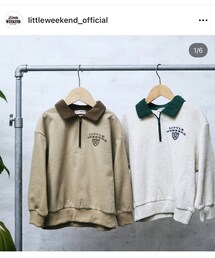 しまむら | Little WEEKEND ハーフジップトレーナー110cm 1,639円(スウェット)