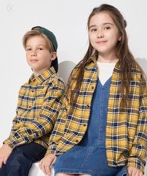 UNIQLO | フランネルシャツ 130cm (シャツ/ブラウス)