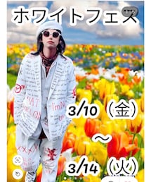 ケンさん主催ホワイトフェス告知♡ | ケンさん主催✨ホワイトアイテム1点以上身につけてタグ付けしたらどなたでも参加可能💡(ポスター/アート)