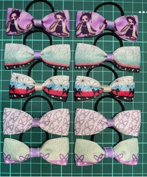 鬼滅の刃 ハンドメイド | 2020年10月にフリマサイトにて購入。ハンドメイドのヘアゴム(ヘアゴム)