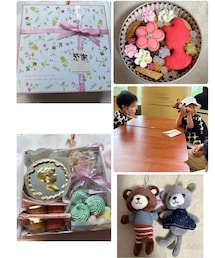 さりちゃんからのプレゼント💝 | さりちゃんから素敵なプレゼント達💝お菓子やぬいぐるみ🧸可愛くて女子力高い😍美味しかった😋✨️👦🏻👧🏻にもありがとう❣️(ラッピングキット)