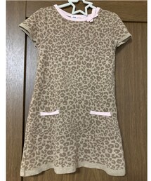H&M | 4-6YRS 110cm ニット半袖ワンピース サイズアウトだけど着てもらった🙈(ワンピース)