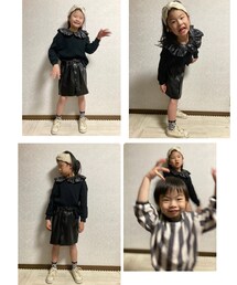 おまけの👧🏻👦🏻 | 右下:👦🏻乱入💨撮影に割り込み🤣左下:変顔してる👧🏻(その他)
