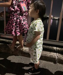 花火🎆大会の🐸甚平👦🏻 | お下がりの🐸総柄甚平😆 👧🏻と(その他)